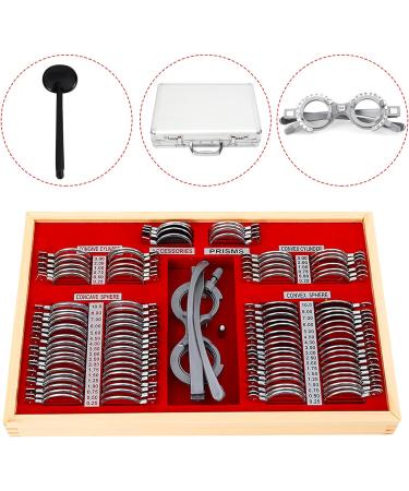 Jinprdamz 104-Piece Optical Test Lens Set | Premium Optometry Trial Frame & Case | Ophthalmological Equipment for Accurate Testing - Buy Online on GoSupps.com