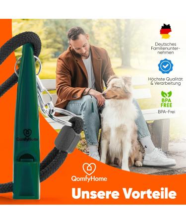 Qomfy Home Dog Pipe with Bracelet & Collar (Green) - Ultimate Recall & Training Accessory - Educational Dog Aids & Whistle - Buy Online on GoSupps.com