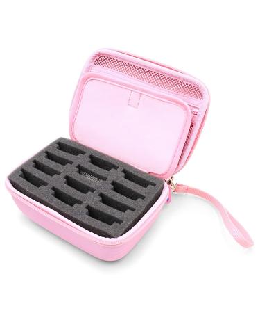 CASEMATIX Clipper Guard Holder Case with 12 Slots - Compatible with Oster, Andis, BaBylissPRO, Wahl Blades - Pink - Buy Online on GoSupps.com