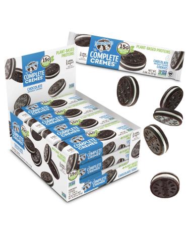Lenny & Larry's The Complete Cremes®, Sandwich Cookies, Chocolate, Vegan, 5g Plant Protein, 6 Cookies Per Pack (Box of 12)