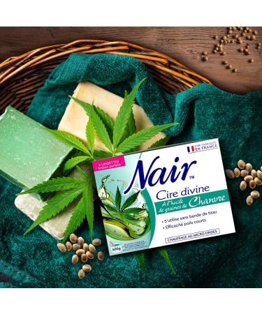 NAIR Divine Wax with Hemp Seed Oil No Strips Effective on Short Hair Hot Wax for Hair Removal of Legs/Armpits/Jersey 400 - Buy Online on GoSupps.com