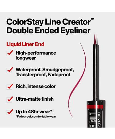 Revlon ColorStay Liquid Eyeliner & Smoky Kohl Pencil - Waterproof & Transferproof - 154 Cool as Ice - Buy Online on GoSupps.com