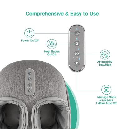 Medcursor Shiatsu Foot Massager with Heat - Deep Kneading for Tired Muscles - Adjustable Intensity for Home or Office Use - Buy Online on GoSupps.com