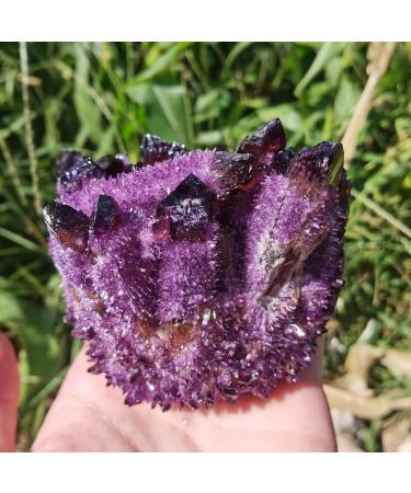 Amethyst Stone Amethyst Cluster Quartz Crystal VUG Specimen Reiki 1pc Natural Stones and Minerals - Buy Online on GoSupps.com