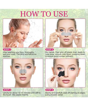 Tiuedu Blackhead Pore Strips - 90PCS Natural Charcoal Black Head Remover for Deep Cleansing and Instant Removal - Women's Black Nose Strips - Buy Online on GoSupps.com