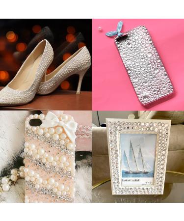 1980 Pcs Self Adhesive Rhinestones and Pearls for Makeup - Clear Rhinestones Stickers and Pearl Gems Jewels for DIY - Buy Online on GoSupps.com