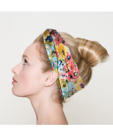 Willingood Women's Floral Headband | Multi-Colored Turban Hair Wrap | 6-Pack Hair Accessories - 8.5cm Width - Buy Online on GoSupps.com