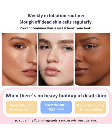 QUARXERY Purifying Exfoliating Gel 2Pcs:Gentle for Face - Facial Peeling Gel Scrub for Face Cleans Dirt & Oils - Buy Online on GoSupps.com