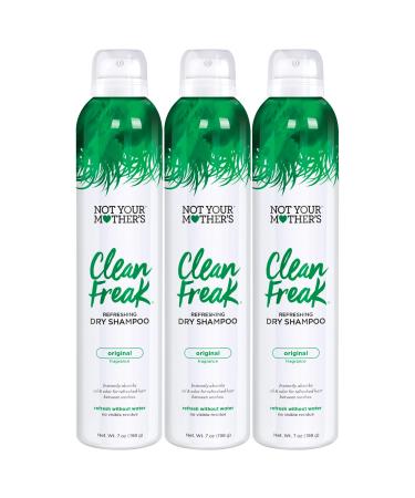 Not Your Mother's Clean Freak Original Dry Shampoo (3-Pack) - 7 oz - Refreshing Dry Shampoo - Instantly Absorbs Oil for Refreshed Hair 7 Ounce (Pack of 3)
