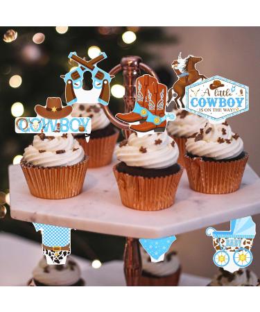 Cowboy Cupcake Cake Toppers Western Theme Cake Topper Cowboy Cake Picks Cake Decoration for Kids Cowboy Birthdays Party Cowgirl Party Supplies Western Decorations - Buy Online on GoSupps.com