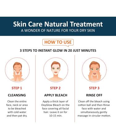 OxyGlow Nature's Care Diamond Bleach Cream For Smooth & Glowing Skin 240 gm - Buy Online on GoSupps.com