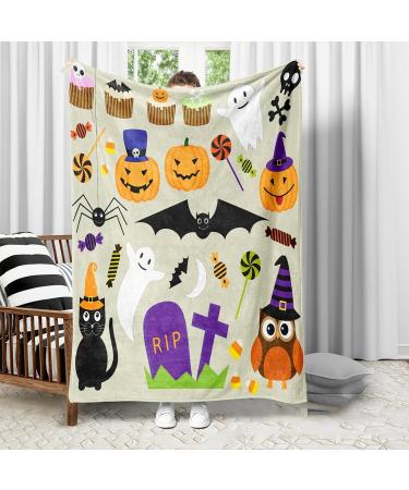 RPPORM Halloween Fleece Blanket - Soft Fluffy Throw for Bed Car & Office | Perfect for Men Women & Kids - Buy Online on GoSupps.com