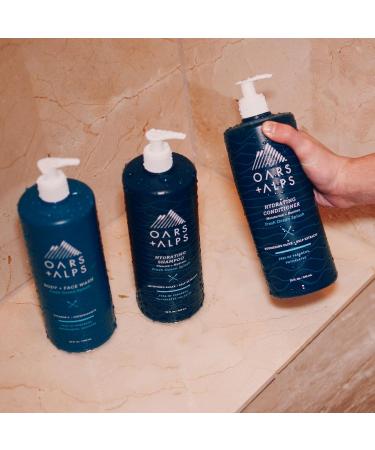 Oars + Alps Men's Sulfate-Free Shampoo | Kelp & Algae Infused | Fresh Ocean Splash | 32 Fl Oz - Shop Internationally - Buy Online on GoSupps.com