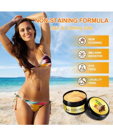 Tanning Accelerator Cream Golden Tan Accelerator for Outdoor Sun and Tanning Beds Natural Ingredients Tanning Cream for Sunbeds & Outdoor Sun Achieve a Natural Tan Skin 100g (2PCS 100g) - Buy Online on GoSupps.com