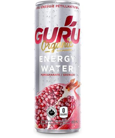 GURU Energy Sparkling Water Mix Pack | 0 Calories | Sugar Free | Certified Organic | 100mg Caffeine | Naturally Sweetened | 355ml (Pack of 24) (24 Pack Lime & Pomegranate) - Buy Online on GoSupps.com