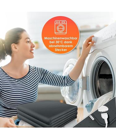 Kesser Heat Under Bed 150x80cm with Remote Control | Soft Fleece Heating Blanket | 3 Temperature Levels | Automatic Switch-Off | Heat Pad for Mattress - Anthracite - Buy Online on GoSupps.com