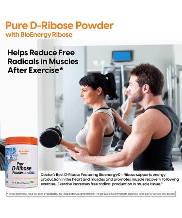 Doctor's Best Pure D-Ribose Powder 8.8 oz - Bioenergy Ribose for Energy Support - Buy Online on GoSupps.com