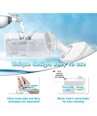 Electric Ear Wax Removal Kit | 4 Clean Modes | Safe & Effective Irrigation Flushing | For Adults & Kids | 3 Ear Tips - Buy Online on GoSupps.com