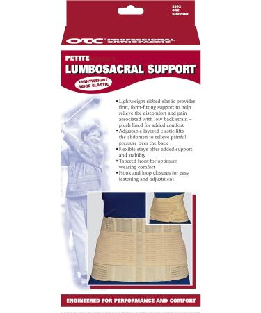 OTC Petite Lumbo-Sacral Support - Elastic Abdominal Uplift 8-Inch Lower Back X-Large | International Shipping Available - Buy Online on GoSupps.com