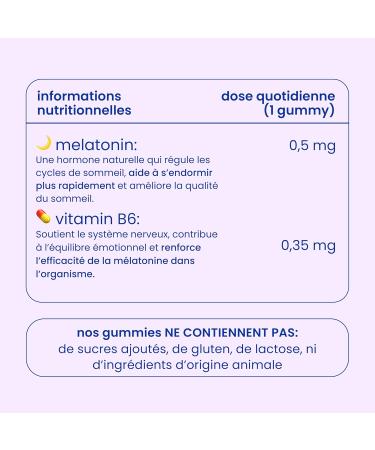 Jelly Pills M latonine Enfants 0 5 mg + Vitamine B6-70 Gummies V ganes - Sans Sucres Ajout s - Go t Fruits Rouges - D s 3 Ans - Buy Online on GoSupps.com