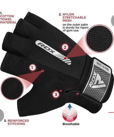 Buy RDX Fitness Gloves for Men & Women - Anti-Slip Weight Lifting Workout Gym Gloves for Strength Training & Bodybuilding - Buy Online on GoSupps.com