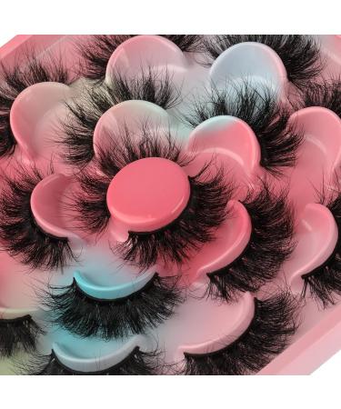 Wiwoseo 3D Faux Mink False Eyelashes - Dramatic Fluffy 20MM Long - 10 Pairs - Buy Online on GoSupps.com