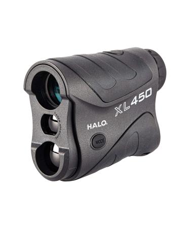 Halo Optics Accurate Precise Water-Resistant Ergonomic Non-Slip Grip Portable Durable Hunting Laser Range Finder with Scan Mode XL450 450 Yard Range