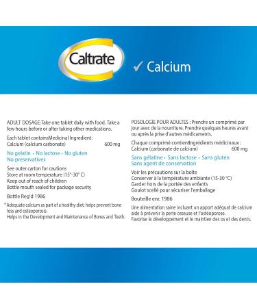 Caltrate Plus Vitamin D3 and Calcium Supplement 600 mg Tablet 60 Count 60 count (Pack of 1) - Buy Online on GoSupps.com