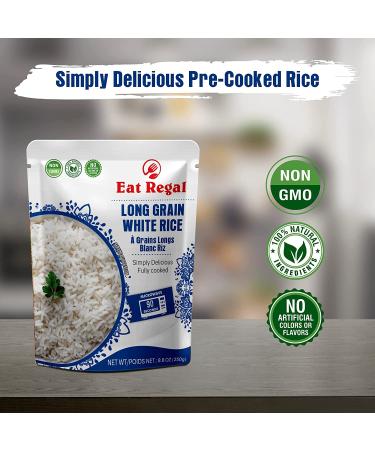 Regal Long-Grain White Rice in Hood & Tray - Ready to Eat in 90 Seconds - Microwavable Nutritious & Delicious - 8.8 Ounce (Pack of 8) - Buy Online on GoSupps.com