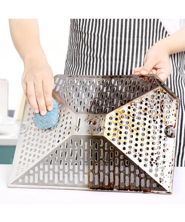 Steel Scrubber - Dish Scrubbers | Tear Resistant Reusable Steel Wool for Kitchen Effective On Sinks Grills Pots Broiler Racks Stoves Cleaning Dishes - Buy Online on GoSupps.com