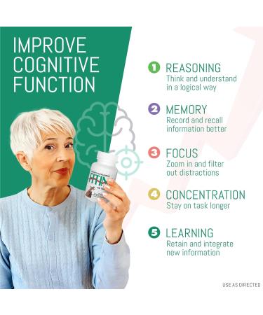 Brain Supplement Memory & Focus Factor Tablets with Ginkgo Biloba, Phosphatidylserine - Mental Performance & Cognitive Enhancement Formula - 100 Tablets, 1-Pack 100 Count (Pack of 1) - Buy Online on GoSupps.com