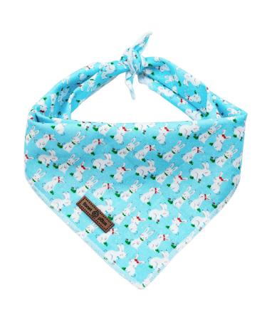lionet paws Easter Bunny Dog Bandana for Small Medium Large Dogs, Cat Dog Kerchief Dog Triangle Bibs Scarf for Girl Boy Gift Large Bunny