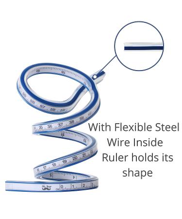 Mr. Pen- Ruler  Flexible Curve Ruler  24 Inch Ruler  Rulers for Drawing and Sewing  Curve Ruler  Curved Ruler  Bendable Ruler  Flexible Curve Template  Flexi Curve  Flexible Ruler for Engineering - Buy Online on GoSupps.com