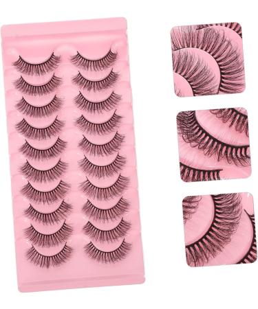 FRCOLOR 10 Pairs Fake eyelashes fluffy eyelash natural false lashes for women Russia natural Miss slim Imitation Accessories make up girl full false lashes false eyelash - Buy Online on GoSupps.com