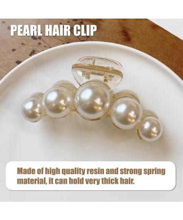 KWQINX hair clips pearl hair clips strong fixed hair clips large hair clips for styling clip suitable for mothers women girls daughters and girlfriends (4-piece set) - Buy Online on GoSupps.com
