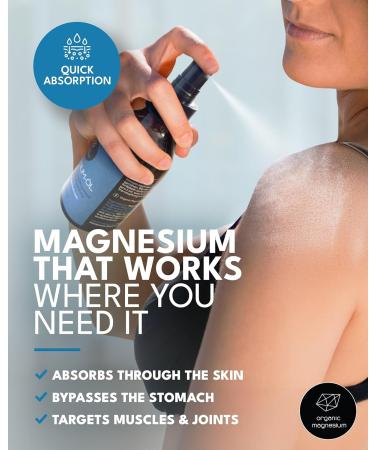 Organic Organic Magnesium Oil Spray for Feet Sleep & Sore Muscles 100% Pure Ancient Zechstein Mg Chloride Topical Formula for Natural Relaxation Body Massage Leg Cramps & Workout Relief 6.7 Fl Oz (Pack of 1) - Buy Online on GoSupps.com
