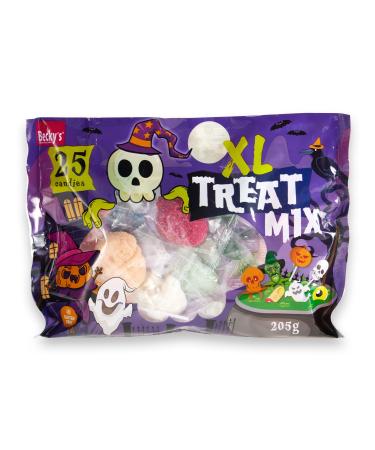 Becky s XL Treat Mix 205g Assortiment de bonbons avec sucettes gummies fruit s et guimauves 25 pi ces emball es individuellement pour f tes Halloween anniversaires d enfants grand format 19 cm x 4.5 cm x 26.8 cm