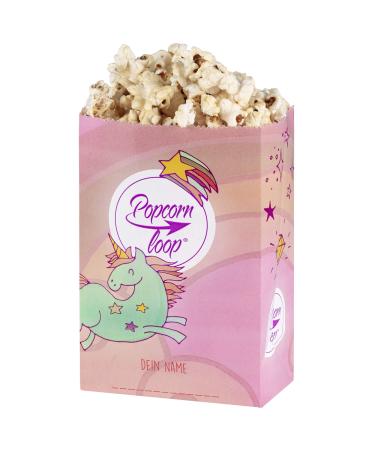 Unicorn 50 pieces popcorn bags popcorn box bags candy bar bag wedding paper sweets boxes for party paper container pink pink pink streaked snack box gift children (unicorn 50 pieces)
