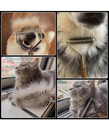 Onebarleycorn Coat King Dog & Cat Brush - Underwool Trimmer for Effortless Grooming | 14 Blades (L: 184mm x 88mm) | International Shipping - Buy Online on GoSupps.com