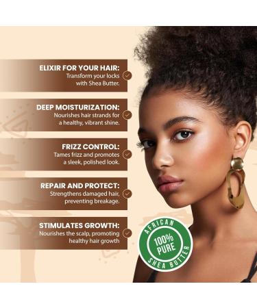 Raw African Shea Butter 1 lb - 100% Pure Natural Unrefined Yellow from Ghana | Ideal Moisturizer for Skin Hair & DIY Projects - Buy Online on GoSupps.com