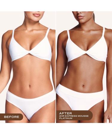 Loving Tan Platinum 2HR Express Self Tanning Mousse Darkest Shade Yet -Streak Free Professional Quality Sunless Tanner -5+ Applications per Bottle Naturally Derived DHA 4 Fl Oz -Packaging May Vary NEW PACKAGING - 4 Fl Oz - Buy Online on GoSupps.com