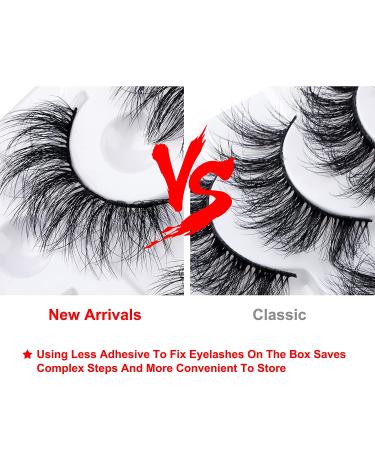 Shop Alicrown 5 Pairs Wispy Natural Faux Mink False Eyelashes - Soft, Fluffy & 5D Volume - Buy Online on GoSupps.com