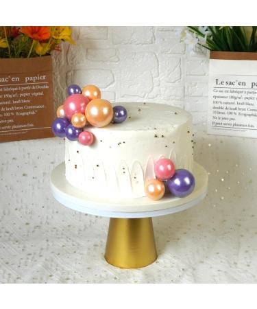 Ball Cake Topper Purple Cake Decoration with Pink Yellow ball cake toppers for Girl Women Birthday Party Baby Shower Celebration Party Boho Party Supplies (Style 1) - Buy Online on GoSupps.com