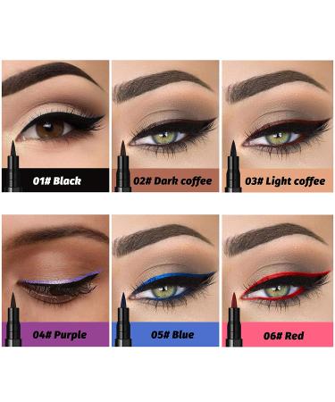 Ownest 12 Colors Liquid Eyeliner Set - Waterproof Matte Neon Eye Liner Pen for Colorful Makeup - Buy Online on GoSupps.com