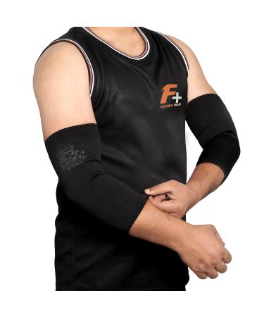 Elbow Support Sleeve Brace - Antislip Arm Support for Tennis & Golfers Elbow Arthritis Tendonitis Relief | Unisex (M-L) - Pain Relief & Comfort - Buy Online on GoSupps.com