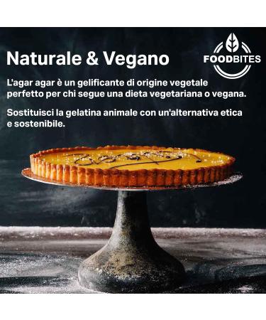 Agar Agar 250g Baking Powder - Tribute Ebook with 12 Recipes - Food Thickener for Cakes Molecular Cuisine & Mixology - 100% Pure Agar Agar Gelling Agent - Buy Online on GoSupps.com