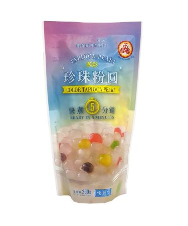 4-Pack WuFuYuan Boba Tapioca Pearls 4 Varieties Bundle with 1 Pk of 50 Boba Wide Straws Individually Wrapped Bubble Tea Ingredients - Buy Online on GoSupps.com