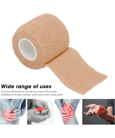 Aladeno Self Adhesive Bandage - Elastic Breathable Sports Tape for Wrist & Ankle - Cohesive Wrap Rolls (Skin Color) - International Shipping Available - Buy Online on GoSupps.com