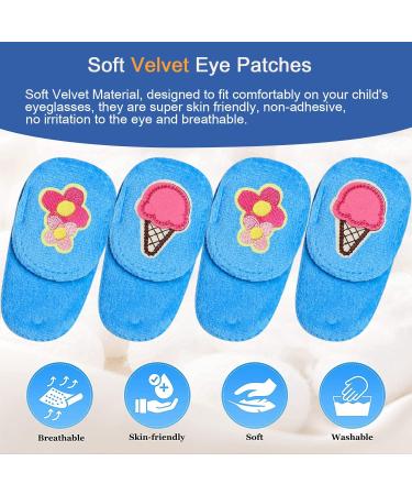 4 Pcs Kids Eye Patches - Treat Lazy Eye Amblyopia & Strabismus - Right & Left Eye Patches for Boys & Girls - Buy Online on GoSupps.com