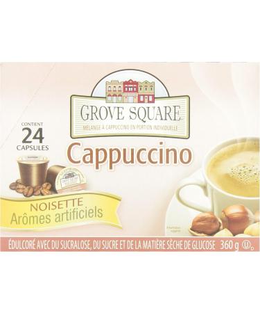 Grove Square Hazelnut Cappuccino 96-Count Brown 96 count Hazelnut Cappucino - Buy Online on GoSupps.com